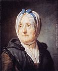 Jean Baptiste Simeon Chardin Canvas Paintings - Portrait of Madame Chardin